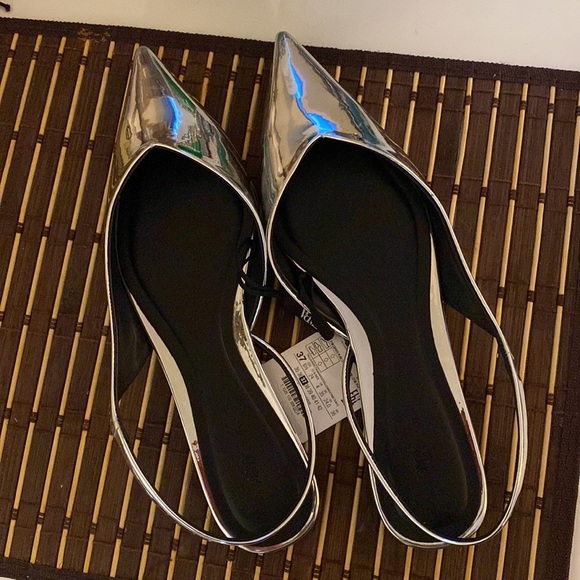 Zara metallic flats - Picture 4 of 4